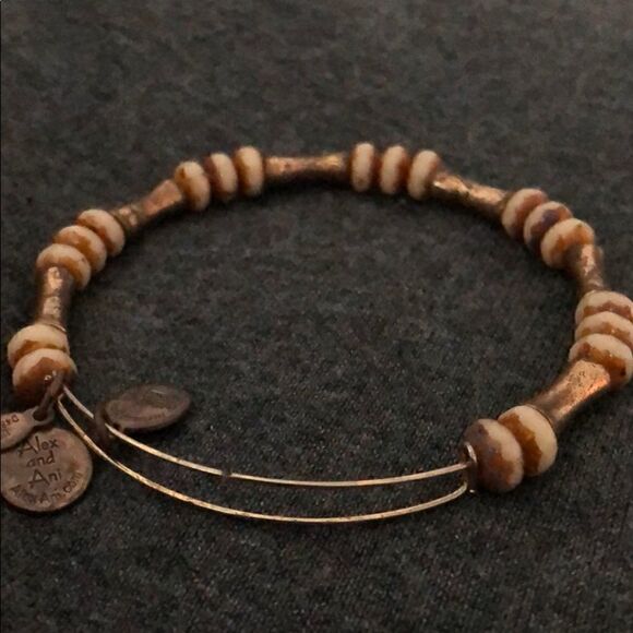 Gold Bamboo Alex and Ani Bracelet - Vintage Look - Picture 3 of 3